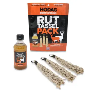 HODAG Rut Tassels for Whitetail Deer - Create Effective Mock Scrapes During the Rut - Concentrated Deer Hunting Lure to Attract Bucks