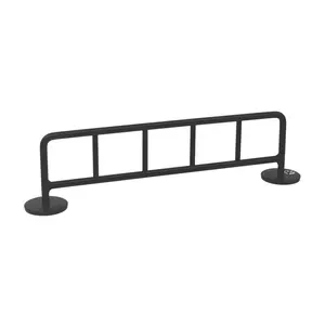Bike Rack Style Fingerboard Rail, 10" Long - Steel Construction - Grey Mist