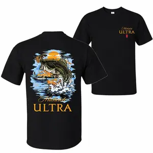 Outdoor Refreshing Beer Print Casual Pure Cotton Short-Sleeved Shirt Unisex Casual Wear Suitable For Spring And Summer Cool Graphic Tee For Men Gift For Beer Lovers Classic Round Neck Clothing Soft Cotton Fabric Suitable For All Seasons