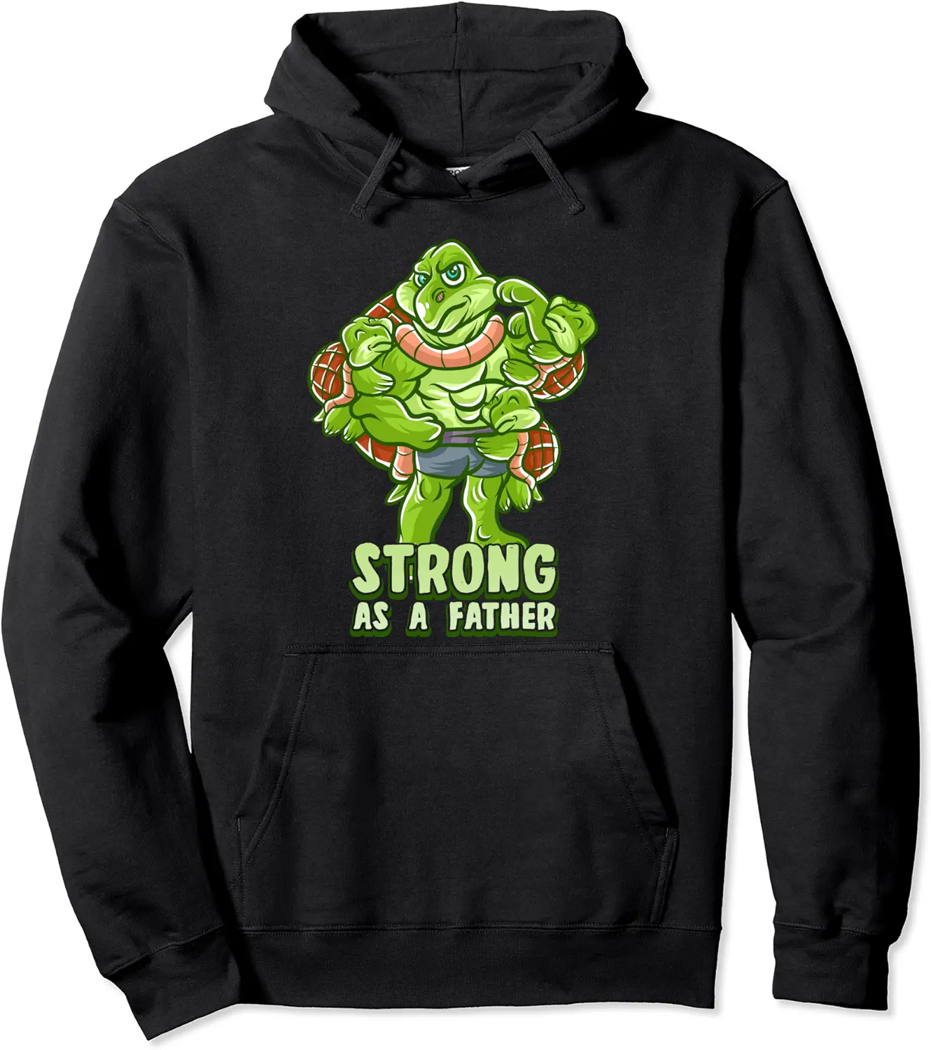 Turtle Dad Strong As A Father Daddy Tortoise Father's Day Pullover Hoodie - Dilpreetka Shop 90B0BN6JFQMX