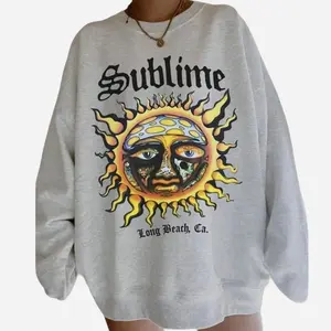 SUBLIME Crewneck Sweatshirt, Sublime Sun Shirt, Aesthetic Sweatshirt, Sun Vintage Art Long Beach California Shirt