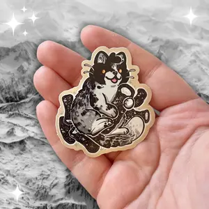 Salty Licorice Cat ~ Sticker