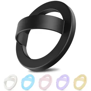 Magnetic Silicone Ring Grip Phone Holder for MagSafe, 360° Rotating Finger Loop, Strong Magnetic Phone Grip, Soft & Lightweight, SOITPOP Compatible with iPhone 18/17/16/15/14/13/12 Series