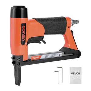 VEVOR Pneumatic Staple Gun, 22 Gauge Air Upholstery Stapler for 71 Series Fine Wire Staples 3/8 Crown 1/4 - 5/8 Length, Max 180PCS Loading Air Staple Gun for Upholstering, Woodworking, DIY ProjectsVEVOR Super Brand Day