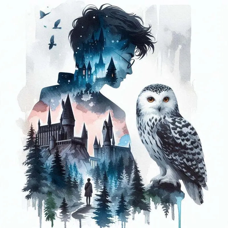 5D DIY Full Drill Round Diamond Painting - Diamond Art Kit Castle, Owl, Forest. Mosaic, Canvas - DIY Decorative Painting, Home Wall Decor, DIY Craft Supplies, Suitable for Halloween and Christmas, Birthday and Anniversary Gifts, Diamond Painting Kits