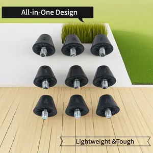 Nylon football shoe studs 13MM 16MM 5MM screws, essential for competition, men's football equipment, professional replacement studs