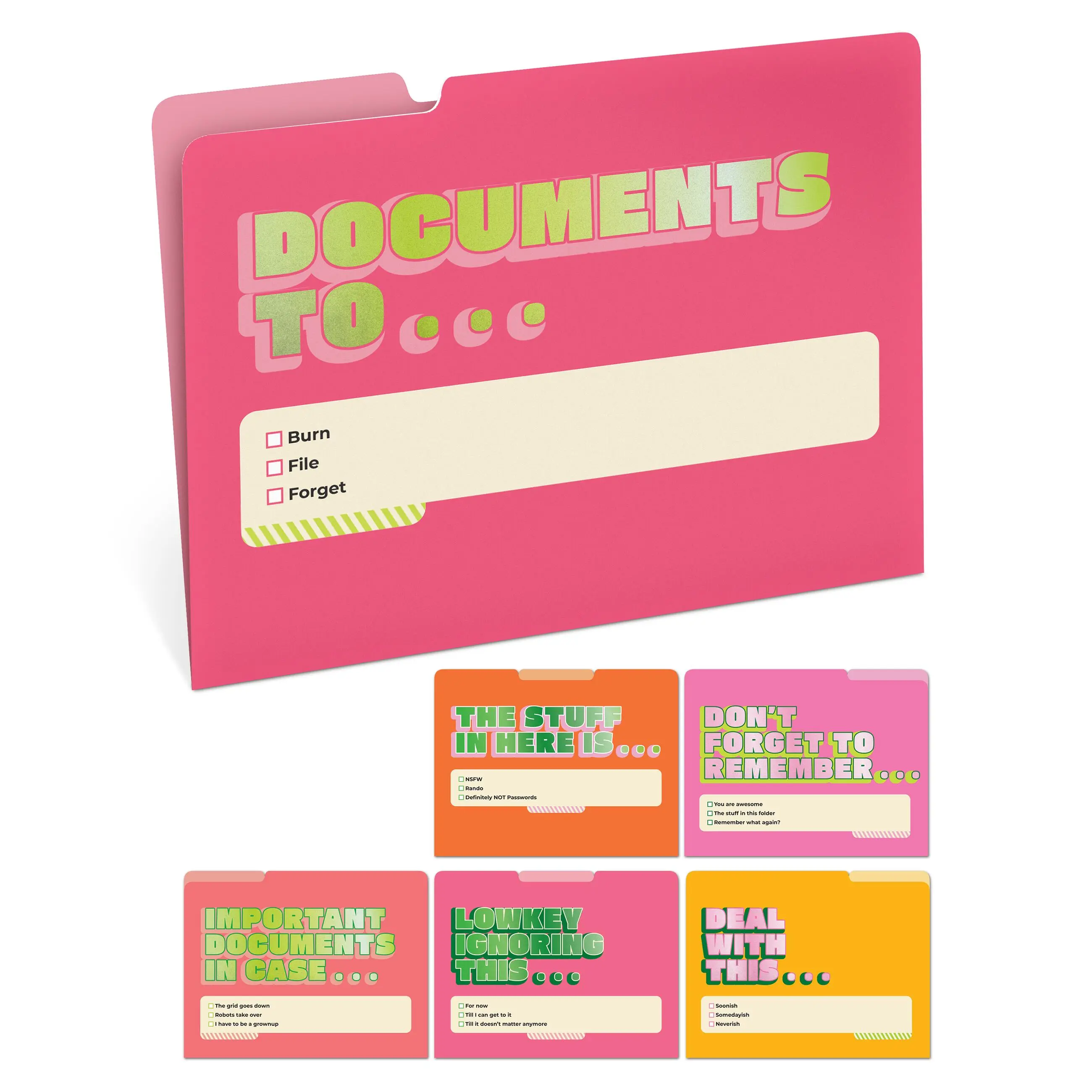 Burn/File/Forget File Folders Burn/File/Forget File Folders