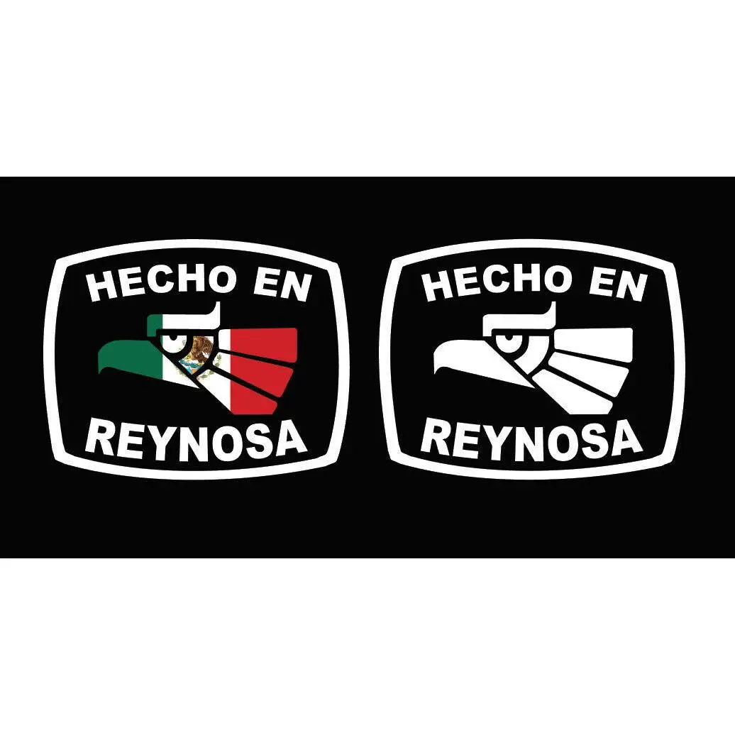 Hecho en Reynosa letters Decal Car Window Laptop Flag Vinyl Sticker Mexico SLP Mexican Sticker, Trucking, Trokiando Trucks decal MX