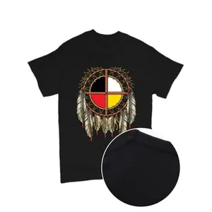 The Medicine Wheel Dreamcatcher T-shirt Native American Symbol Men's Tee