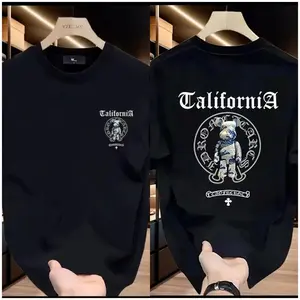 High Quality！Bear Print T-shirts，High Quality  Cotton Guaranteed Clothing，Unisex Tshirt，Create a unique dressing style, urban street style, suitable for men, women, moms and friends, couples