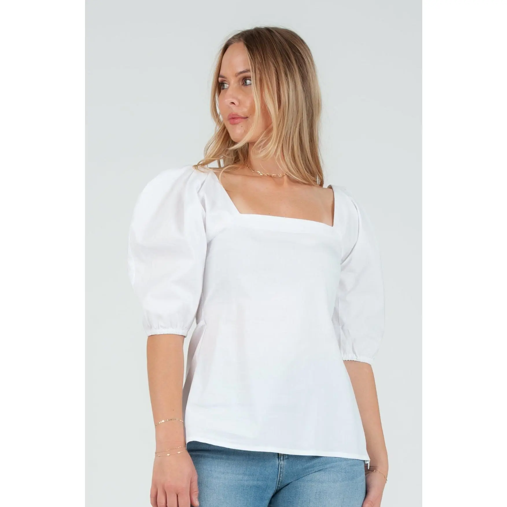 Poplin SS Blouse