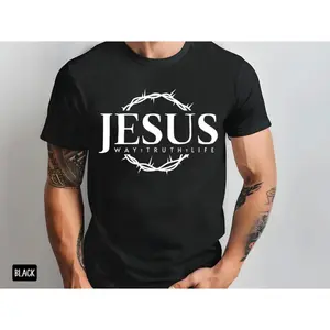 Funny Graphic Tee,Christian Tee Shirt, Jesus the Way the Truth and the Life, Religious Men's Unisex Tshirt, Bella Canvas, Christian Gift, Christian Clothing,