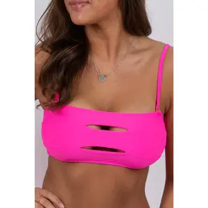 Walking At Sunset Swimsuit Top (Pink)