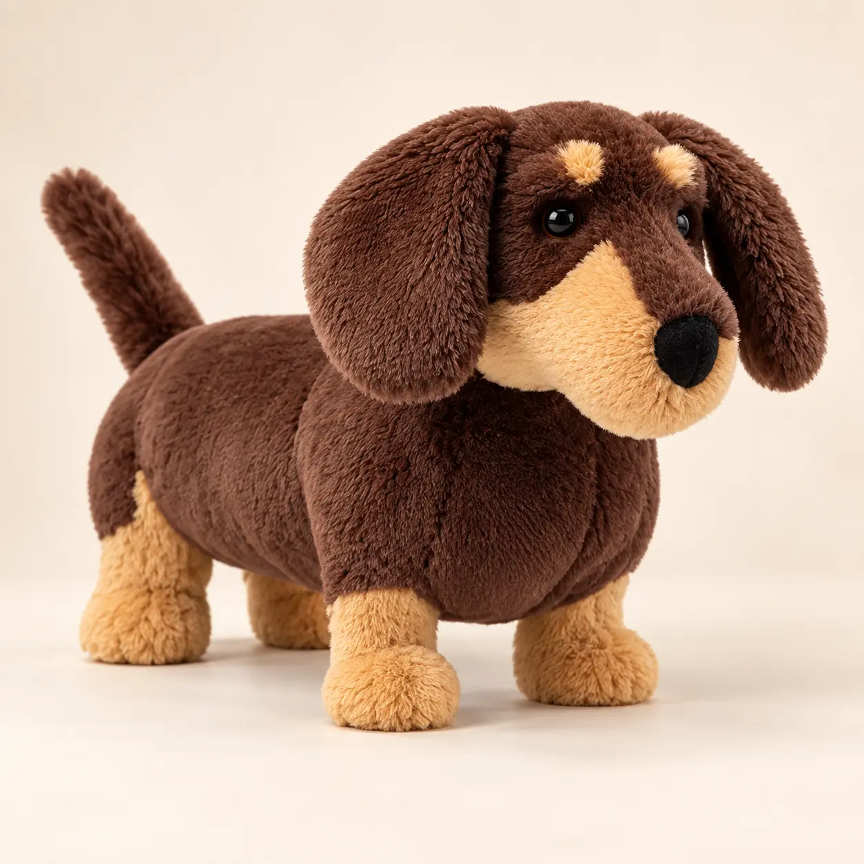 Jellycat Dachshund Dog Plush, Otto Sausage Dog Stuffed Animal, Brown Puppy Plush with Floppy Ears, Cute Gift for Collectors