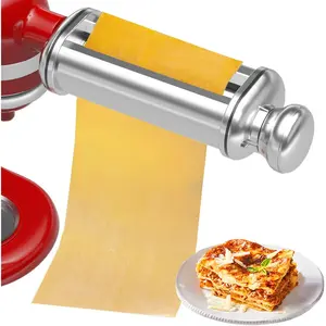Pasta Roller for   Stand Mixer, Electric Dough Roller with 8 Different Thickness Adjustments, Stainless Steel Pasta Paker Attachment Kitchen Aid Accessories and Attachments