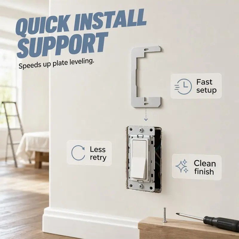 Double Gang Drywall Outlet Repair Brackets 5 Pack, Metal Electrical ...