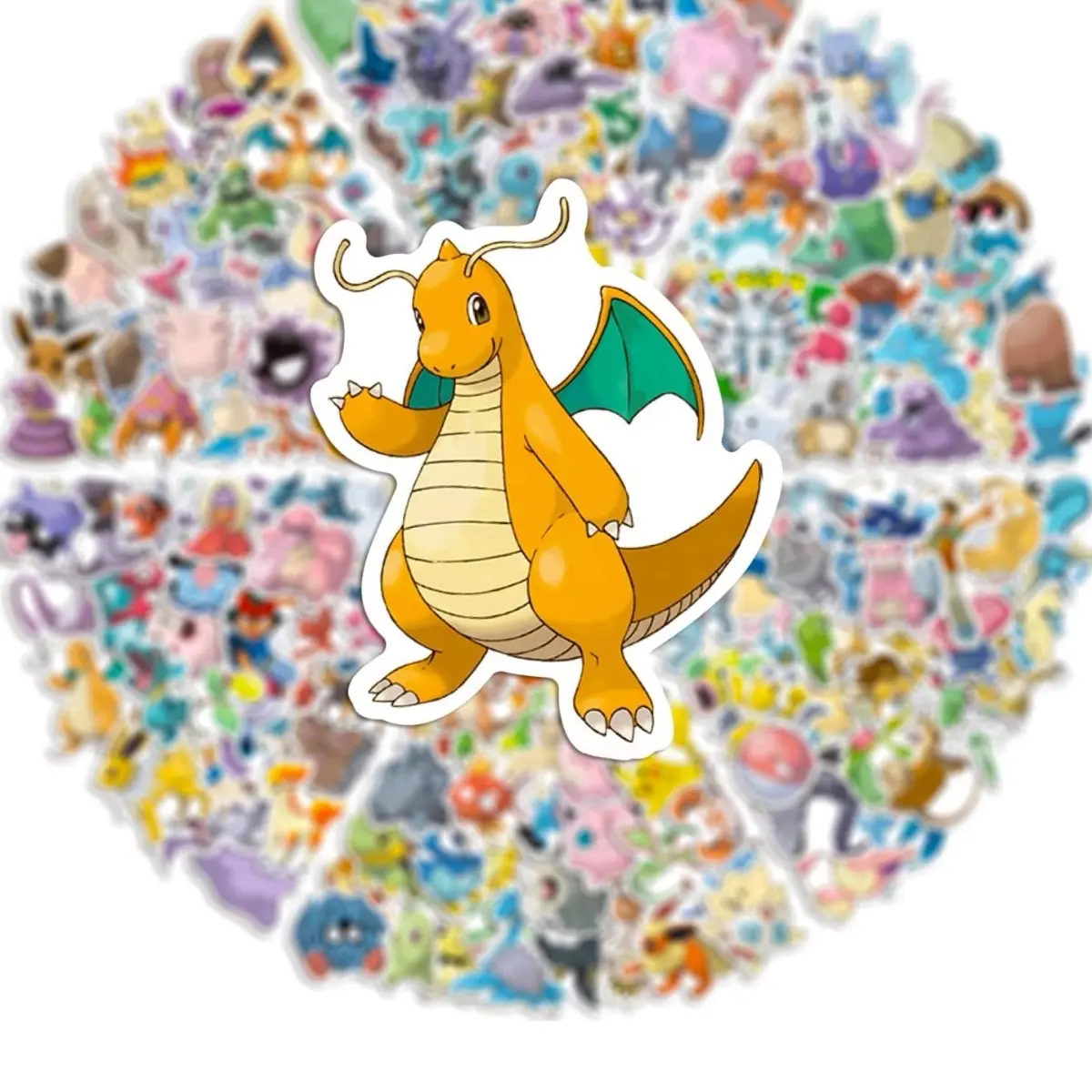 Pokémon Vinyl Stickers - 50 RANDOM Assortment of Designs for Notebooks, Laptops, Water Bottles & More Gengar Charizard Pikachu Mew Trainers