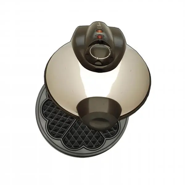 212 MAIN Sustainable Heart Shape Waffle Iron - 8-in, Ceramic Coating Non-Stick Precision Cooking Appliance, 5-Waffle Capacity, Adjustable Heat Setting, 10 x 4.5 x 8 inches Specialty Kitchen Tool, Precision Cooking Waffle Makers & Irons, 5 Waffles