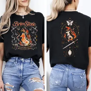 Quicksilver Brimstone Two Sided Shirt, Fae And Alchemy Series Sweatshirt, Kingfisher Fantasy Book Hoodie, Gift For Book Lover, Unisex Sweater Pullover Tee