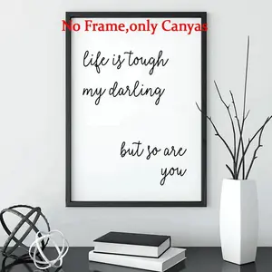 1pc Inspirational Quote Wall Art Minimalist Printable Poster Bedroom Decor Aesthetics Home Decor Quote Prints Fram Minim Simple Posters (No Frame)