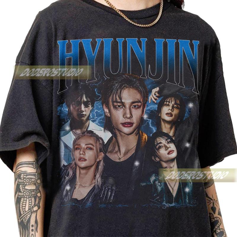 Limited Hyunjin  Vintage TShirt Gift For Fan