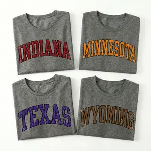 Vintage 50 States USA Map T-Shirt for Men/Women - Where Are You From? Graphic Tee, Soft Short Sleeve Crew Neck, Versatile Summer Layering Top, Minimalist Wardrobe Essentials