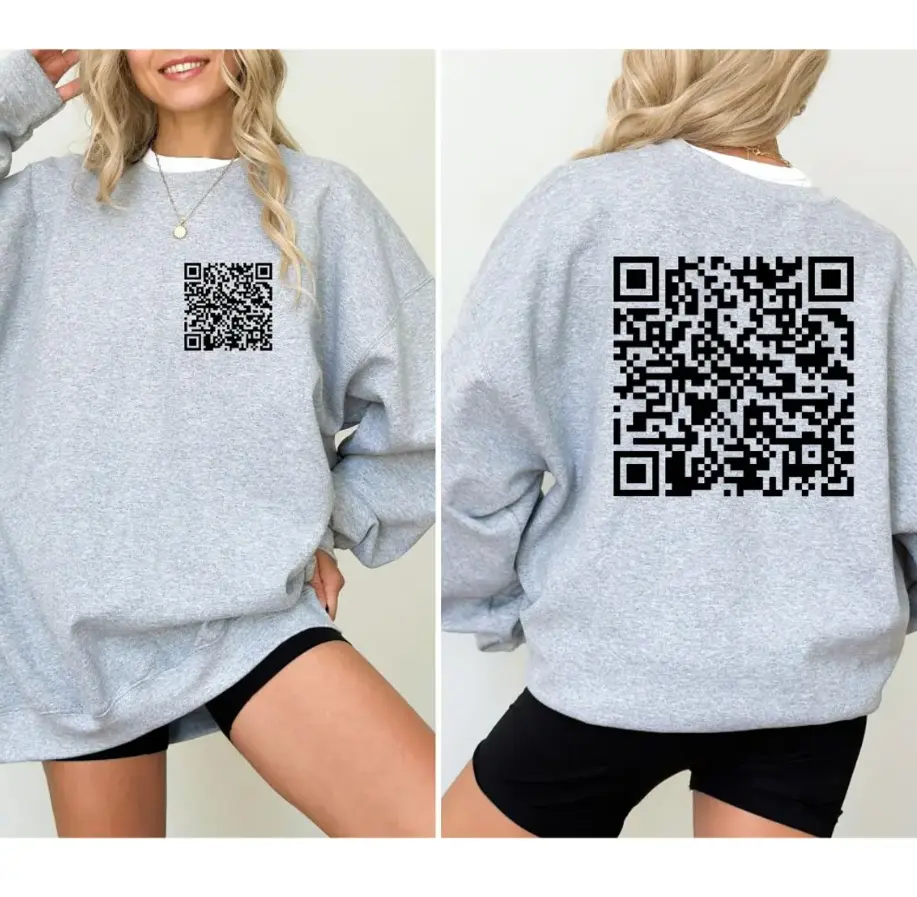 QR Code F.U Hoodie, QR Code F U Sweatshirt, Funny gift, QR code sweater, Viral qr f u code Tshirt, Christmas Gift, Gift for all season.