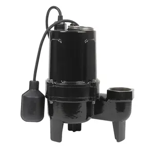 1.75 HP Sewage/Effluent Grinder Pump, 7272 GPH Submersible Basement Sewer Pump, Cast Iron Sump Ejector Pump, 2'' NPT for Sewage Basin, for Indoor&Outdoor Water Drain