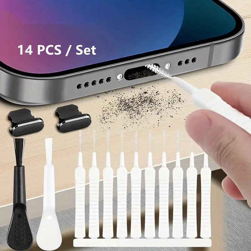 Phone Charging Port Cleaning Kit, 1 Set Phone Charging Port Cleaning Tool, Computer Keyboard Cleaning Tool, Phone Cleaning Kit, Camera Care Tool, Camera Cleaner