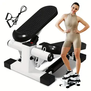 Steppers For Exercise, Mini Stair Stepper With Resistance Bands At Home Workout Equipment