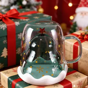 2026 Winter Limited! Double-Layer Star Mug | High Borosilicate Glass, Explosion-Proof & Heat-Insulated | Last 200 Units! Price Slash Sale!