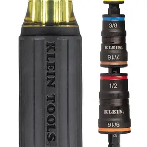 Klein Tools 20-in-1 Impact Driver Set with Screwdriver Bits and Flip Sockets