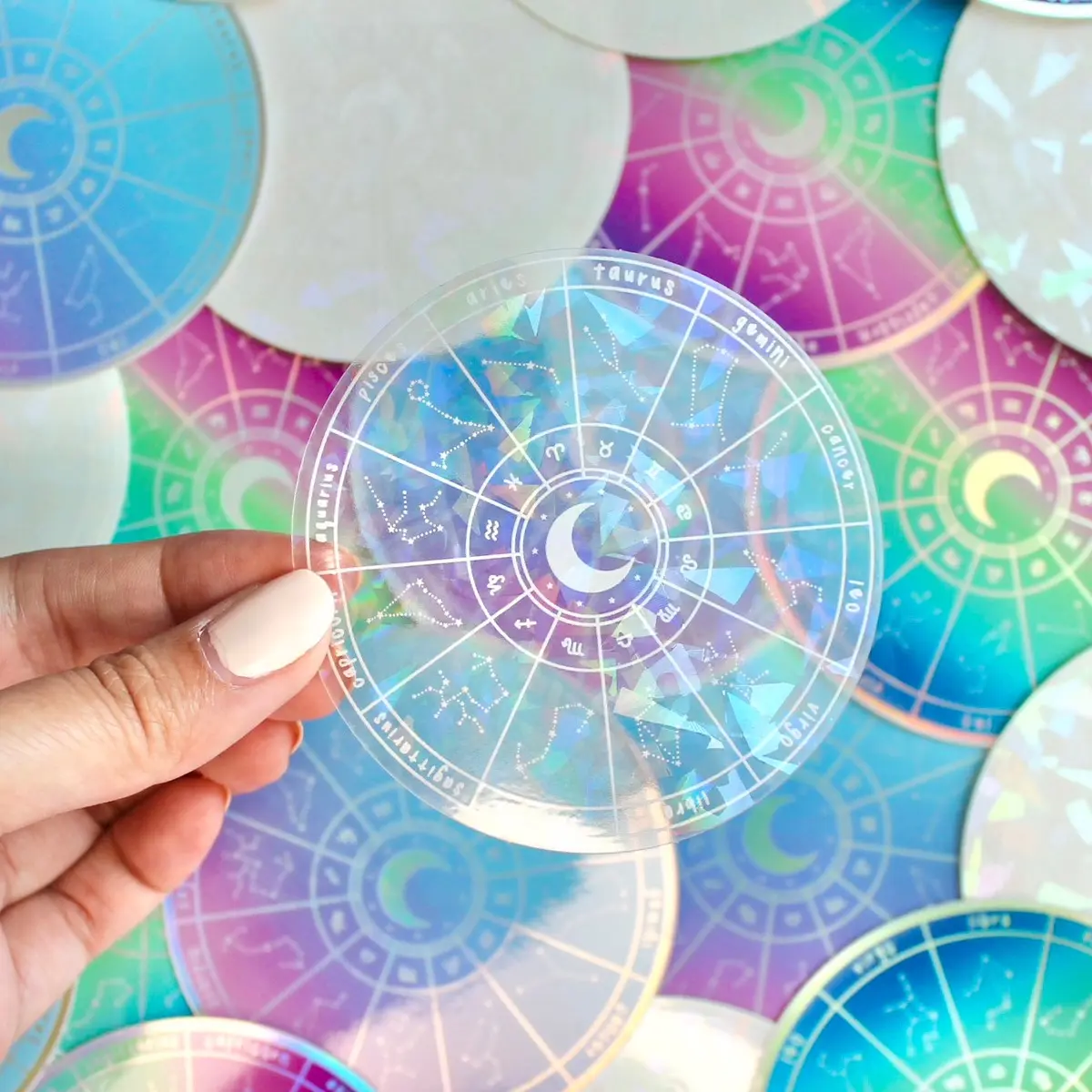Zodiac Wheel Suncatcher Sticker Zodiac Wheel Suncatcher Sticker