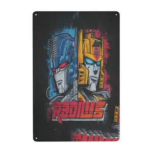 Transformers 4 Metal Tin Sign Home Garden Yard Garage Bar Shop 8x12 Inch
