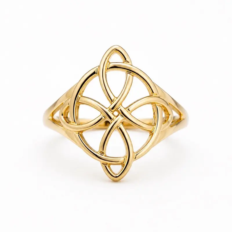Women's 10k Solid Gold Ring - Classic Design, Minimalist Style, Gold Rings for Casual & Contemporary Statement Wear, Jewelry For Women