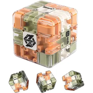 3D Maze Ball Puzzle Fidget Cube Smart Roller Ball Maze Cube Mind Engaging Cultivate Logical Thinking Engaging Brain Teaser Toy for Adults Teens Gift Fun