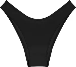 Women's Low Rise High Cut Bikini Bottom