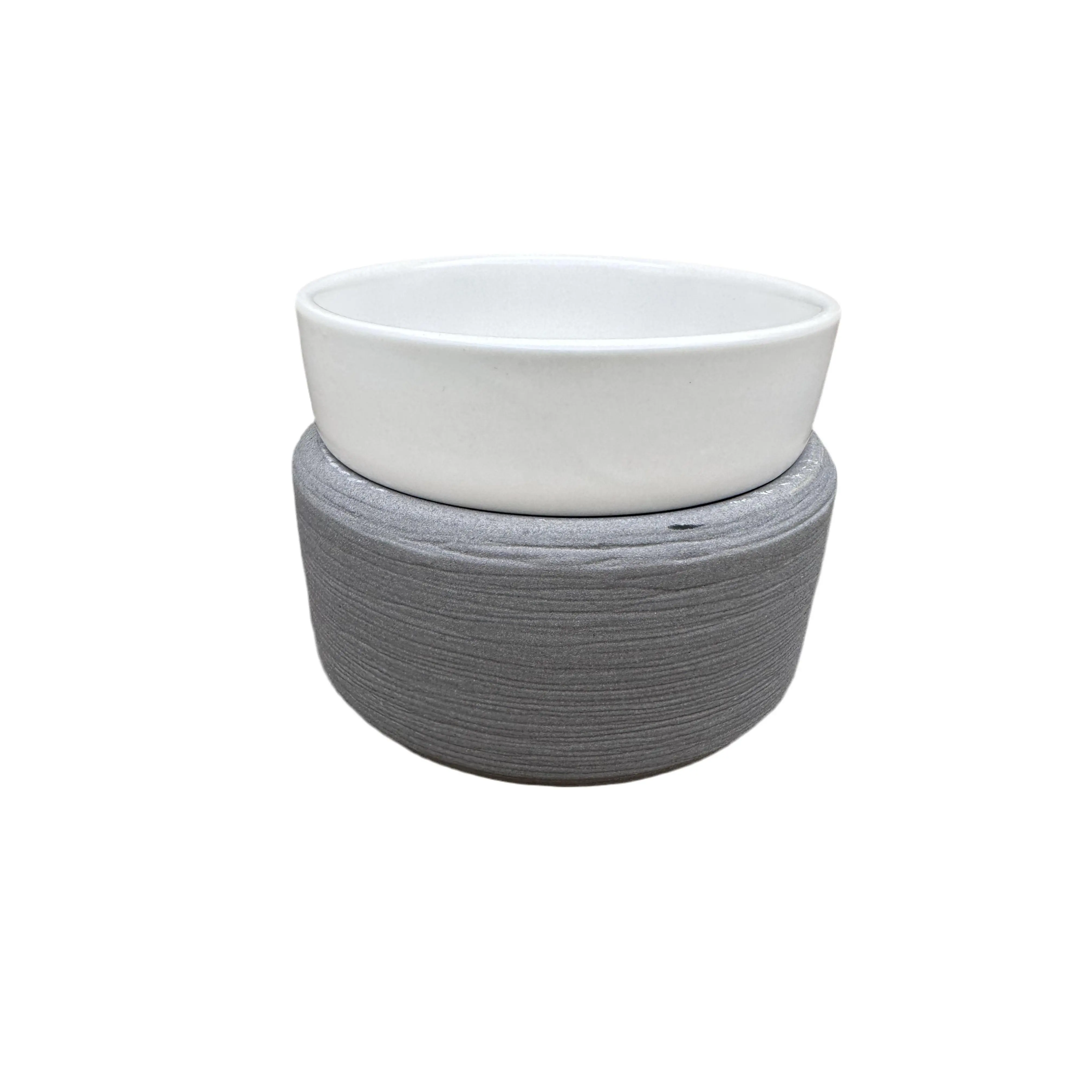 Stone Wax Melter Gray Essential Oil Tart Warmer Candle Hot Plate