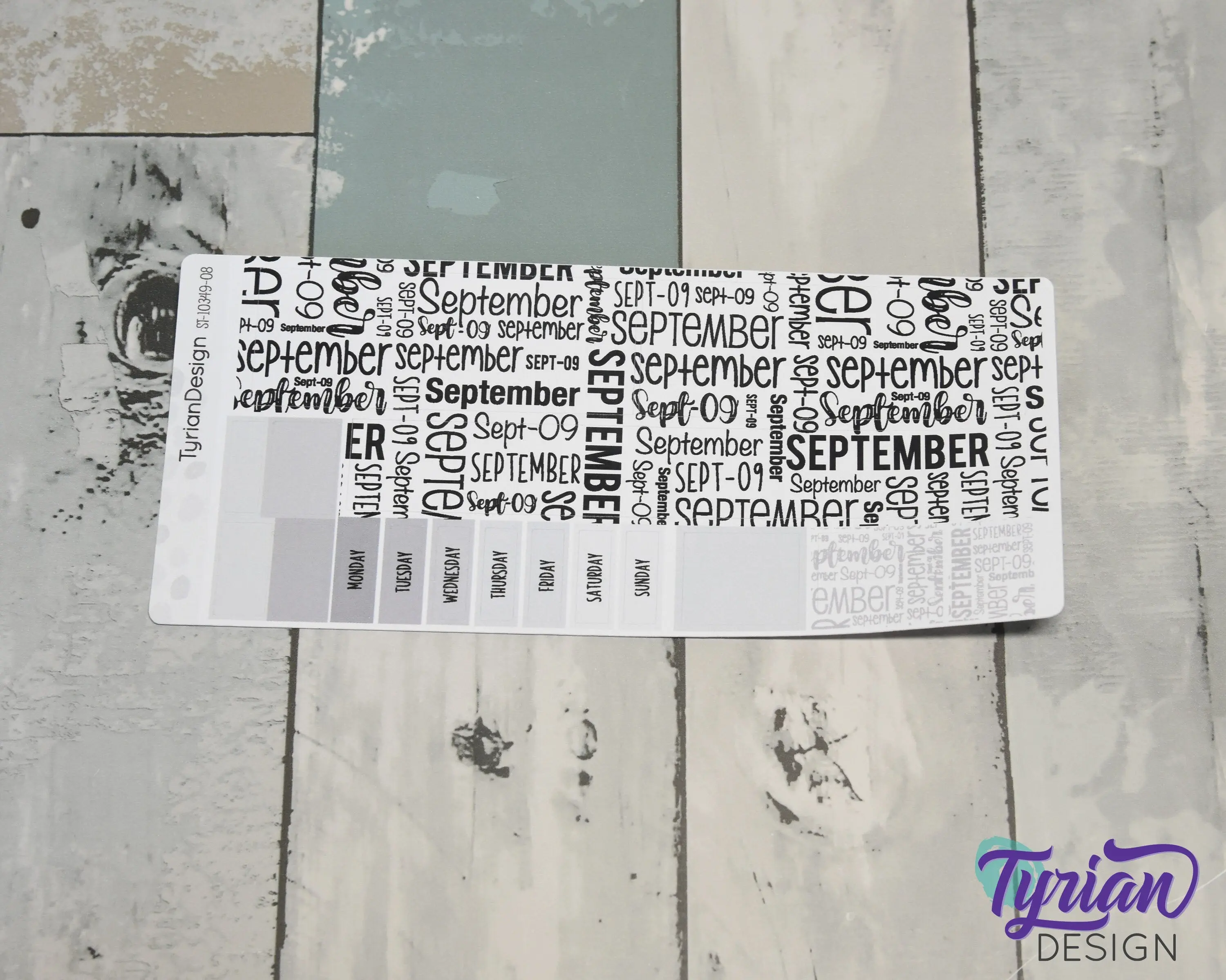 September Monthly Kit | Hobonichi Weeks | 17 Stickers