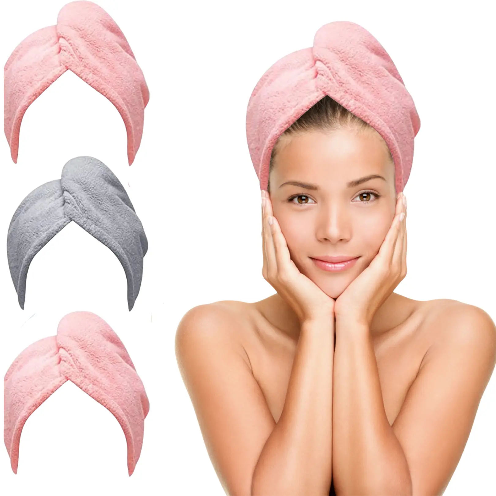 2 Pink + 1 Gray
