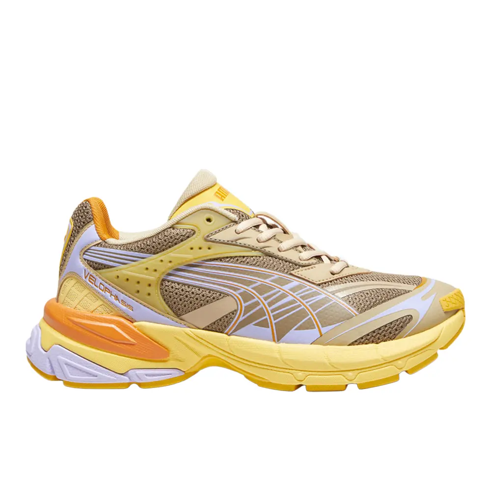 PUMA Mens Velophasis Multi Lace Up Sneakers Shoes Casual - Brown, Yellow