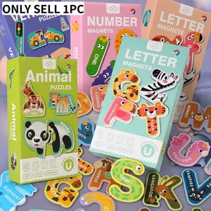 Animal Number Puzzle, Cartoon Animal Puzzle, Educational Puzzle Game For Gift, Early Education & Smart Toy