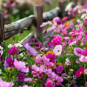 2000 Pcs Pollinator Wildflower Mix Seeds - Drought-Tolerant, Bright & Colorful Blooms, Fast-Growing - Ideal for Attracting Pollinators, Bee & Butterfly Gardens, Borders