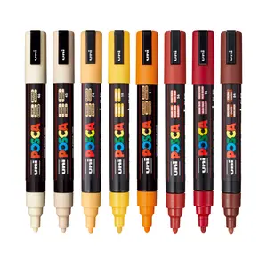 uni® POSCA® PC-5M, Warm Colors Water-Based Paint Markers (8 Pack)