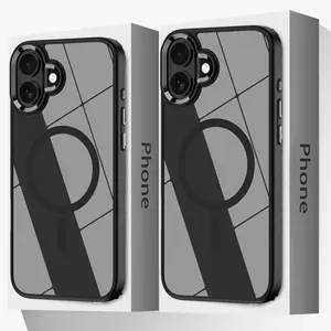 High Quality Ultra-thin Transparent Magnetic Wireless Charging Phone Protection Case, for IPhone 17 16 15 14 13 12 11 Pro Max 16 15 14 Plus Shockproof and Drop-Resistant, Women Men Girl,Luxurious and Aesthetically Pleasing.