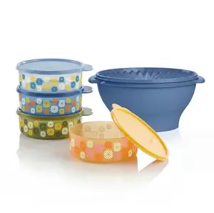 Tupperware 80th Anniversary Salad Set  Serving Bowls  5‑Piece Set