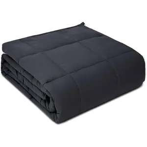 20lbs Queen Size 60"x80" Dark Grey Comfortable Cozy Heavy Weighted Blanket for Adults