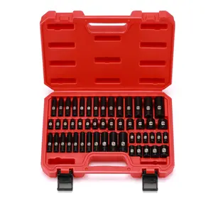 CASOMAN 50PCS 1/4 Inch Drive Master Impact Socket Set Metric/SAE Deep/Shallow 6 Point CR-V 5/32 Inch - 9/16 Inch 4mm - 15mm Heavy Duty Wrench Hex Combination Wrench Hand Tools Tool Box High Quality Hardware Industrial Tools, #TikTokShopfalldealsforyou fat