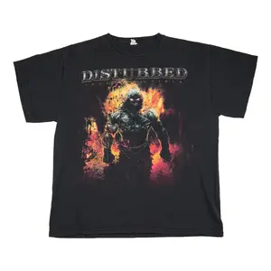 Disturbed 2009 Tour Shirt  Graphic Tee Heavy Cotton Tee Shirt, 100% Heavy Cotton Shirt