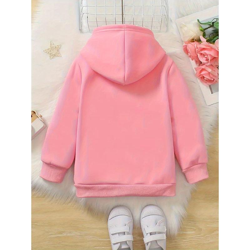 Girls' Mexican Virgin of Guadalupe Hooded Sweatshirt Vibrant Pink Religious Apparel Cozy Fall Winter Pullover for Catholic Girls Soft 100% Cotton Fabric Machine Washable